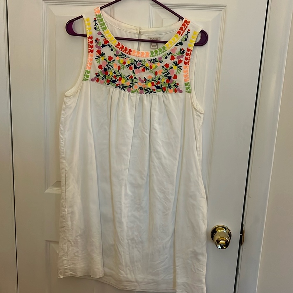 J. Crew Embroidered Shift Dress